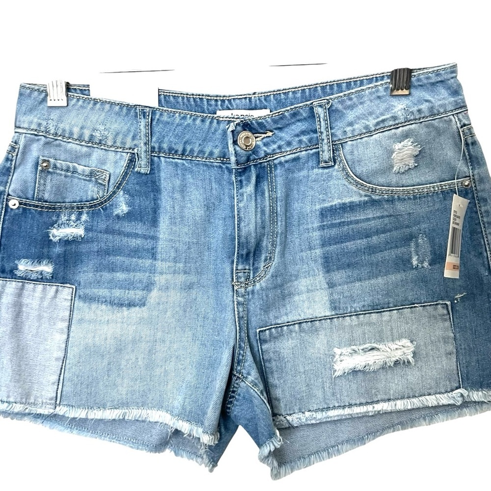 NWT Kensie Patchwork Denim Shorts